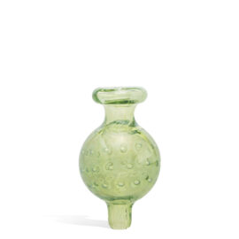Silver Fumed Boro Glass Carb Cap w/ Air Bubble Design