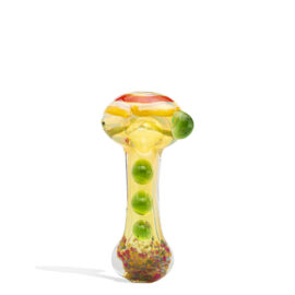 4 inch Hand Pipe with Rasta Marbles