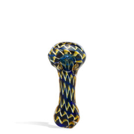 3 inch Double Glass Fancy Gold Hand Pipe