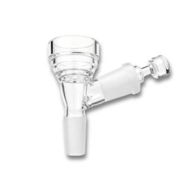 Glass Flower Bowl with Pass-Through Carb