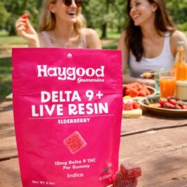 Delta 9 Indica Live Resin Gummies Elderberry 10 ct