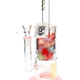 6B Glass Filled Chamber Showerhead Perc Bong – 11″ – Assorted