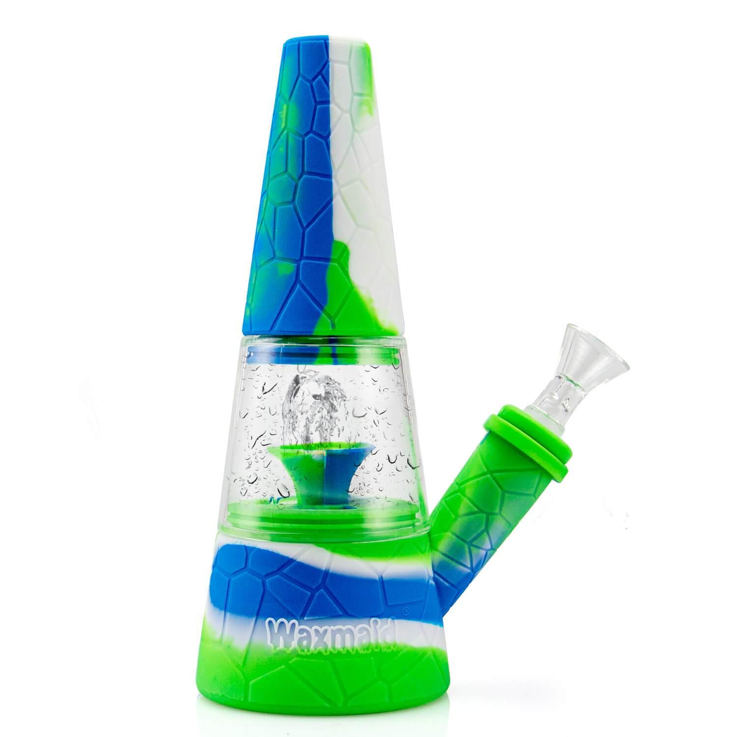 fountain-silicone-water-bong-blue-green-white.jpg?v=1763628452